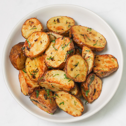 Roasted Baby Potatoes & Garlic Herb Butter 